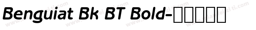 Benguiat Bk BT Bold字体转换